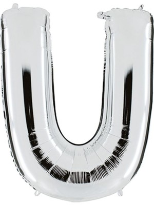 Grabo Harf Balon Folyo 100 cm Gümüş U
