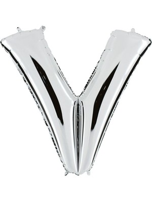 Grabo Harf Balon Folyo 100 cm Gümüş V