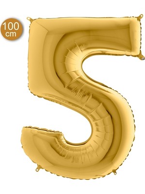 Grabo Rakam Balon Folyo 100 cm Gold 5