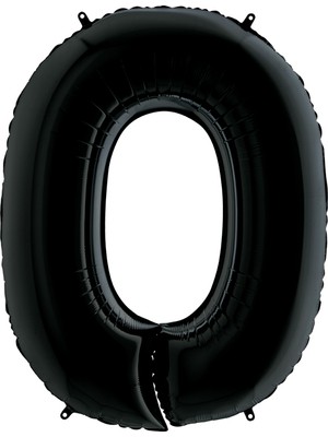 Grabo Rakam Balon Folyo 100 cm Siyah 0