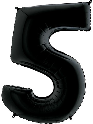 Grabo Rakam Balon Folyo 100 cm Siyah 5