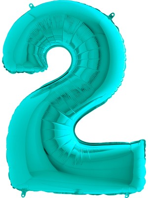 Grabo Rakam Balon Folyo 100 cm Tiffany (Yeşil) 2