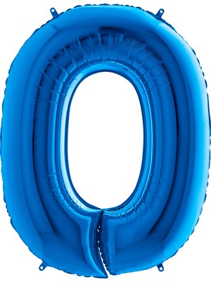 Grabo Rakam Balon Folyo 100 cm Mavi 0