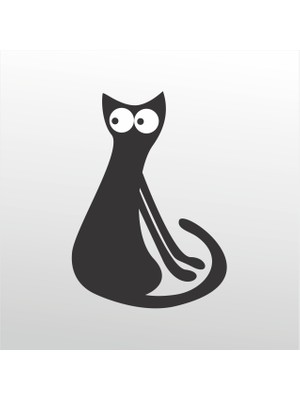 Technopa Folyo Sticker Kedi 118 30 cm Uzunluk Dekoratif Sticker