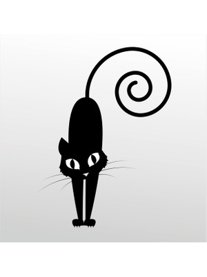 Technopa Folyo Sticker Kedi 107 50 cm Uzunluk Dekoratif Sticker