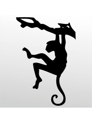 Technopa Folyo Sticker Maymun 100 cm Uzunluk Dekoratif Sticker