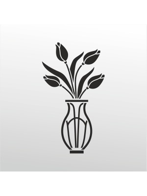 Technopa Folyo Sticker Lale 100 cm Uzunluk Dekoratif Sticker