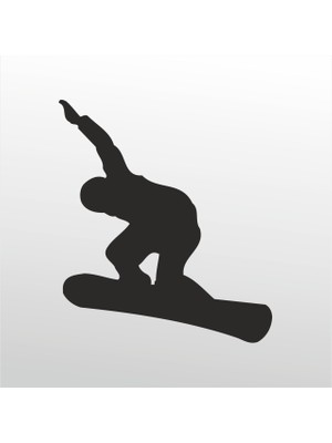 Technopa Folyo Sticker Kayakçı 100 cm Uzunluk Dekoratif Sticker