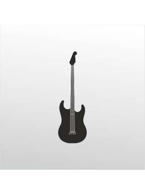 Technopa Folyo Sticker Elektro Gitar 50 cm Uzunluk Dekoratif Sticker