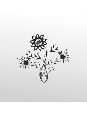 Technopa Folyo Sticker  Ayçiçeği 80 cm Uzunluk Dekoratif Sticker