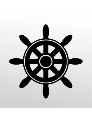 Technopa Folyo Sticker Gemi Dümeni 30 cm Uzunluk Dekoratif Sticker