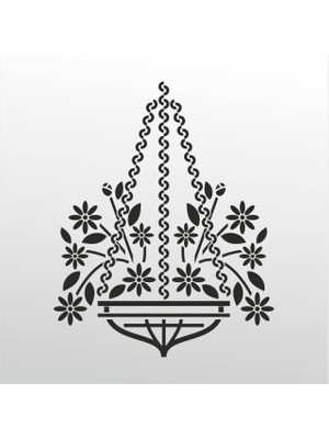 Technopa Folyo Sticker Çiçek Deseni 124 160 cm Uzunluk Dekoratif Sticker