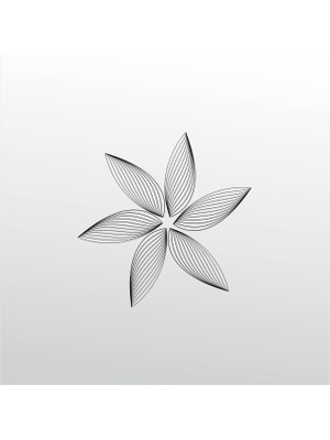 Technopa Folyo Sticker Çiçek Deseni 125 100 cm Uzunluk Dekoratif Sticker