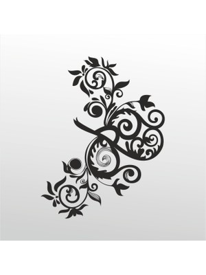 Technopa Folyo Sticker Çiçek Deseni 102 160 cm Uzunluk Dekoratif Sticker