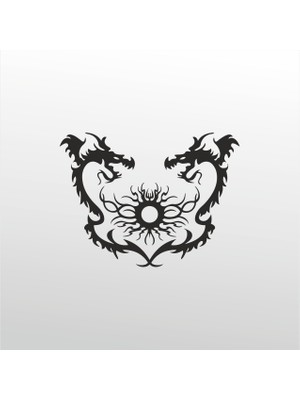 Technopa  Folyo Sticker Ejderhalar 50  cm Uzunluk Dekoratif Sticker