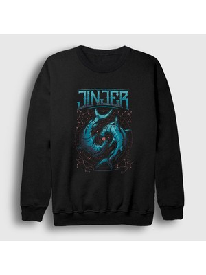 Presmono Unisex Siyah Hammerhead Jinjer Sweatshirt
