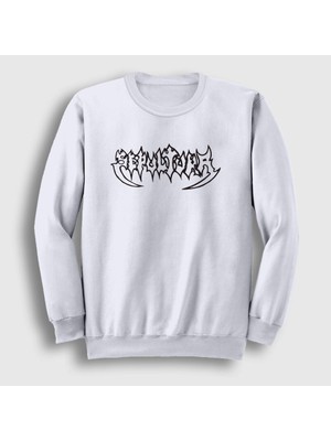 Presmono Unisex Beyaz Sepultura Sweatshirt