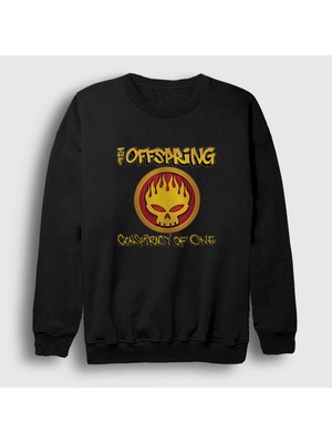 Presmono Unisex Siyah Conspiracy The Offspring Sweatshirt