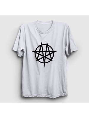 Presmono Unisex Beyaz Moongram Moonspell T-Shirt