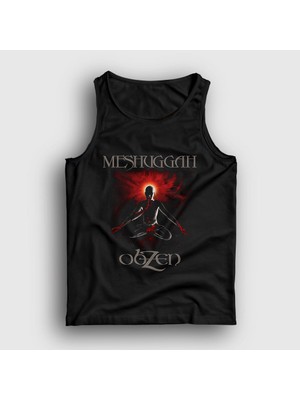 Presmono Unisex Siyah Obzen Meshuggah Atlet
