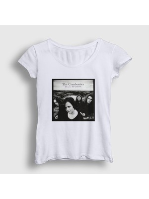 Presmono Kadın Beyaz Dreams The Cranberries T-Shirt