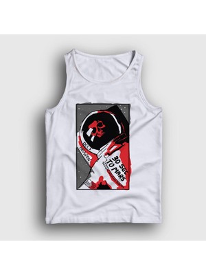 Presmono Unisex Beyaz Astro 30 Seconds To Mars Atlet