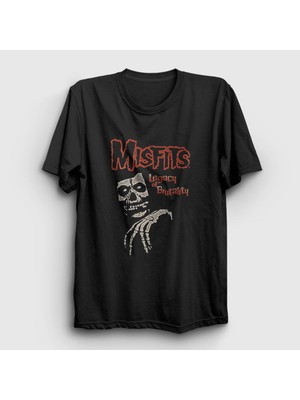 Presmono Unisex Siyah Brutality The Misfits T-Shirt