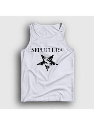 Presmono Unisex Beyaz Logo V2 Sepultura Atlet