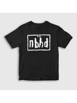 Presmono Unisex Çocuk Siyah The Nbhd The Neighbourhood T-Shirt