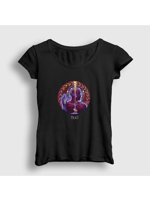 Presmono Kadın Siyah Lateralus Tool T-Shirt