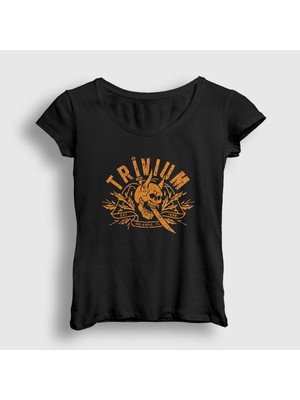 Presmono Kadın Siyah Orlando Trivium T-Shirt