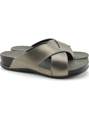 Ceyo Oliva-1 Ceyo Kadın Terlik Platin