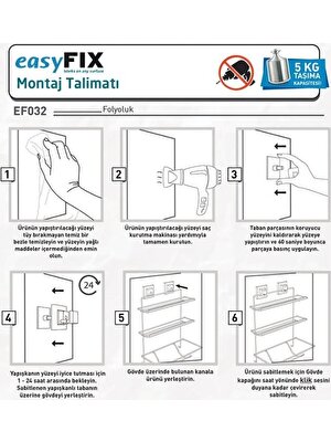 Geseus Yapışkanlı Folyoluk Streçlik Kağıt Havlu Asacağı EF032