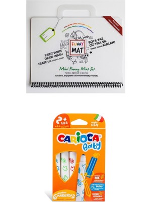 Akademi Çocuk Mini Set + Carioca Baby 6 lı Keçeli Kalem