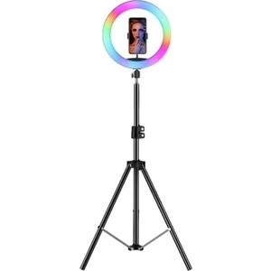 13 inç Rgb Kumandalı LED Make Up Selfie Youtuber Işığı 210 cm Tripot Selfie Çubuğu