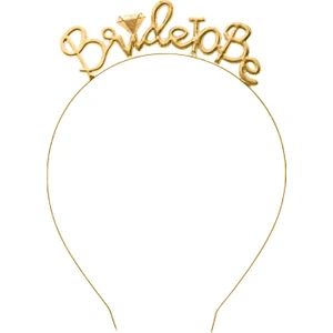 Taç - Bride To Be - Metal - Gold - Bride To Be Toka Hediyeli - Parti