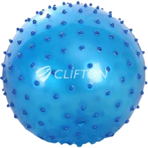 Dikenli Yoga Pilates Aeorobik Jimnastik Topu 65 cm Mavi+ Pompa