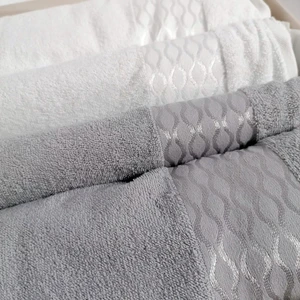 Hamam Takımı Elissa Gri Beyaz