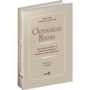Ortaklıklar Hukuku - Mehmet Bahtiyar