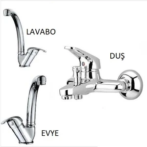 Mix Lavabo-Evye-Duş Batarya %100 Yerli
