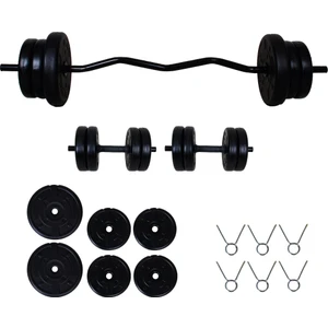 Aydın Sport 25 kg Z Bar Halter Seti ve Dambıl Seti
