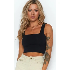 Mad Girls Siyah Crop MG1010
