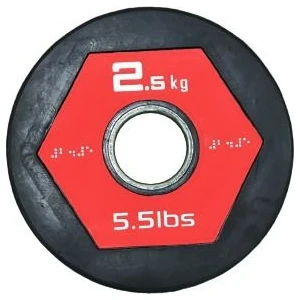 Olimpik Flanş Kauçuk Kaplı Ağırlık Plakası (Kg Seçenekli)