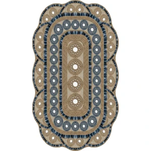 Exclusive Saray Figürlü Dijital Halı Ellie Krem