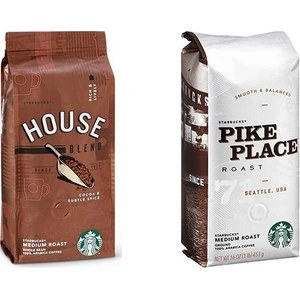 House Blend ve Pike Place Çekirdek Kahve 250 gr x 2