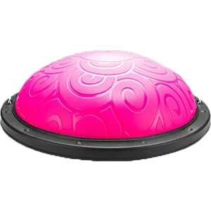 Trainer Bosu Ball, Desenli Bosu Ball, Denge Yarım Pilates Topu Pembe