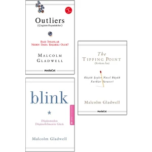 Outliers + The Tipping Point (Kıvılcım Anı) + Blink (Düşünmeden Düşünebilmenin Gücü) - Malcolm Gladwell 3 Kitap Seti