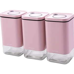 Plaza 3'lü Orta Kavanoz Seti Baby Pink