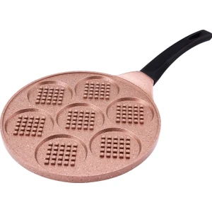 Smile 26 cm Waffle Tava Kahve
