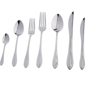 84 Parça Elegance Kutulu Premium French Rose Platin Çatal Kaşık Bıçak Takımı 3 mm
